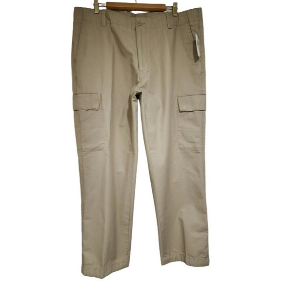 Nautica Other - NWT Nautica Mens Cargo Pants Beige Beach-Sand Adjustable Waist & Hem Size 40x30